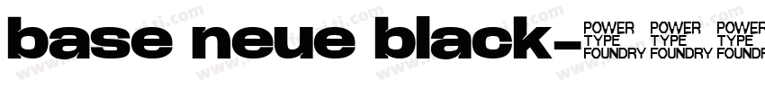 base neue black字体转换